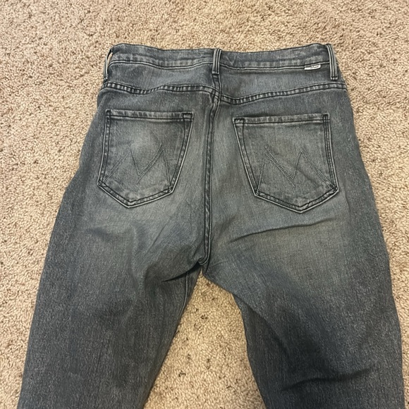 Mother Swooner Ankle Zip Jeans in Static s 27 - Picture 8 of 8